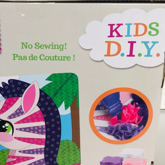 Plush Craft Fabric by Number DIY ORB Factory My First Design Zebra For Age 3+ - Picture 10 of 13